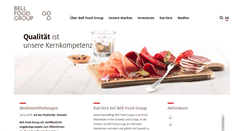 Desktop Screenshot of bellfoodgroup.com